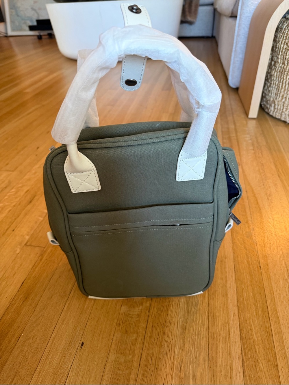 Men's Olive Green Two-Handle Golf Shoe Bag Penfold